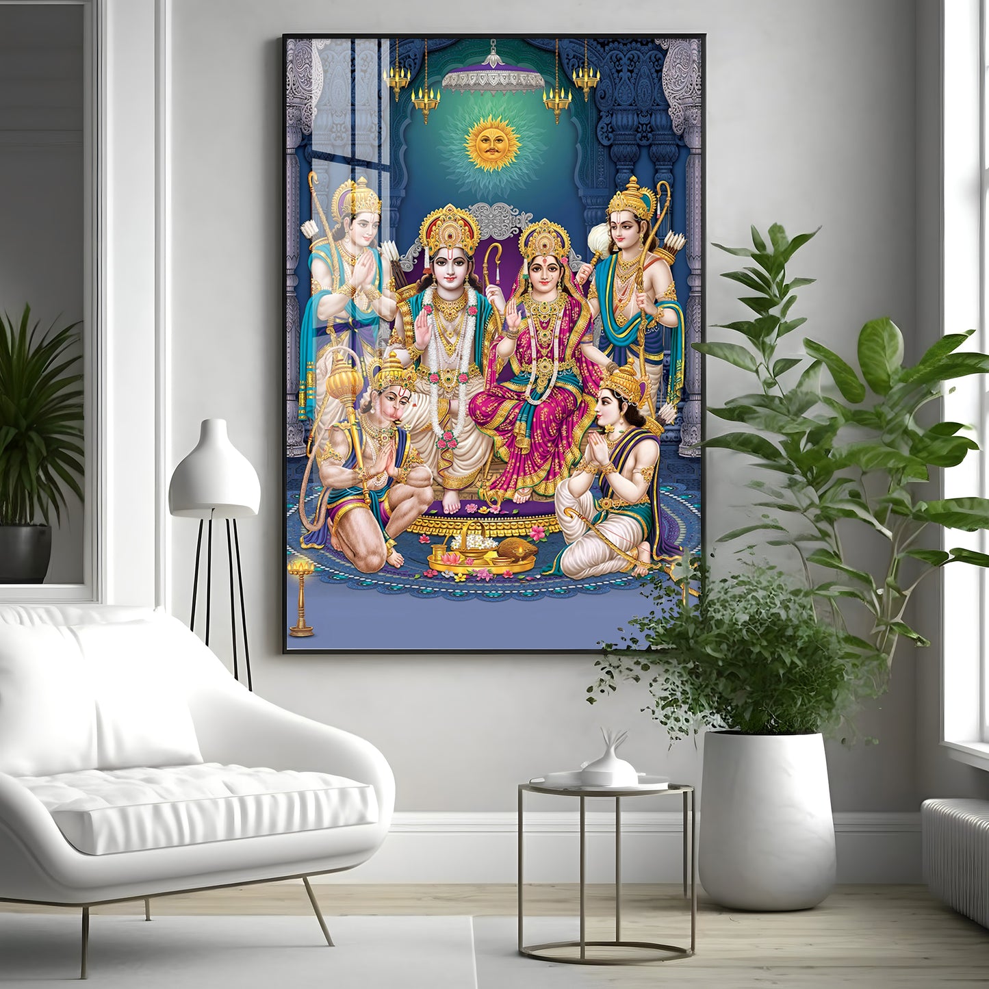 Ram Parivar Premium Acrylic Vertical Wall Art