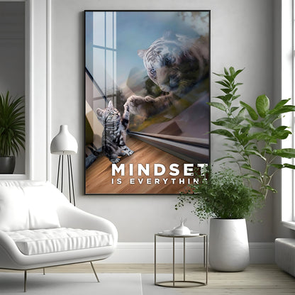 Mindset Is Everything Premium Acrylic Vertical Wall Art