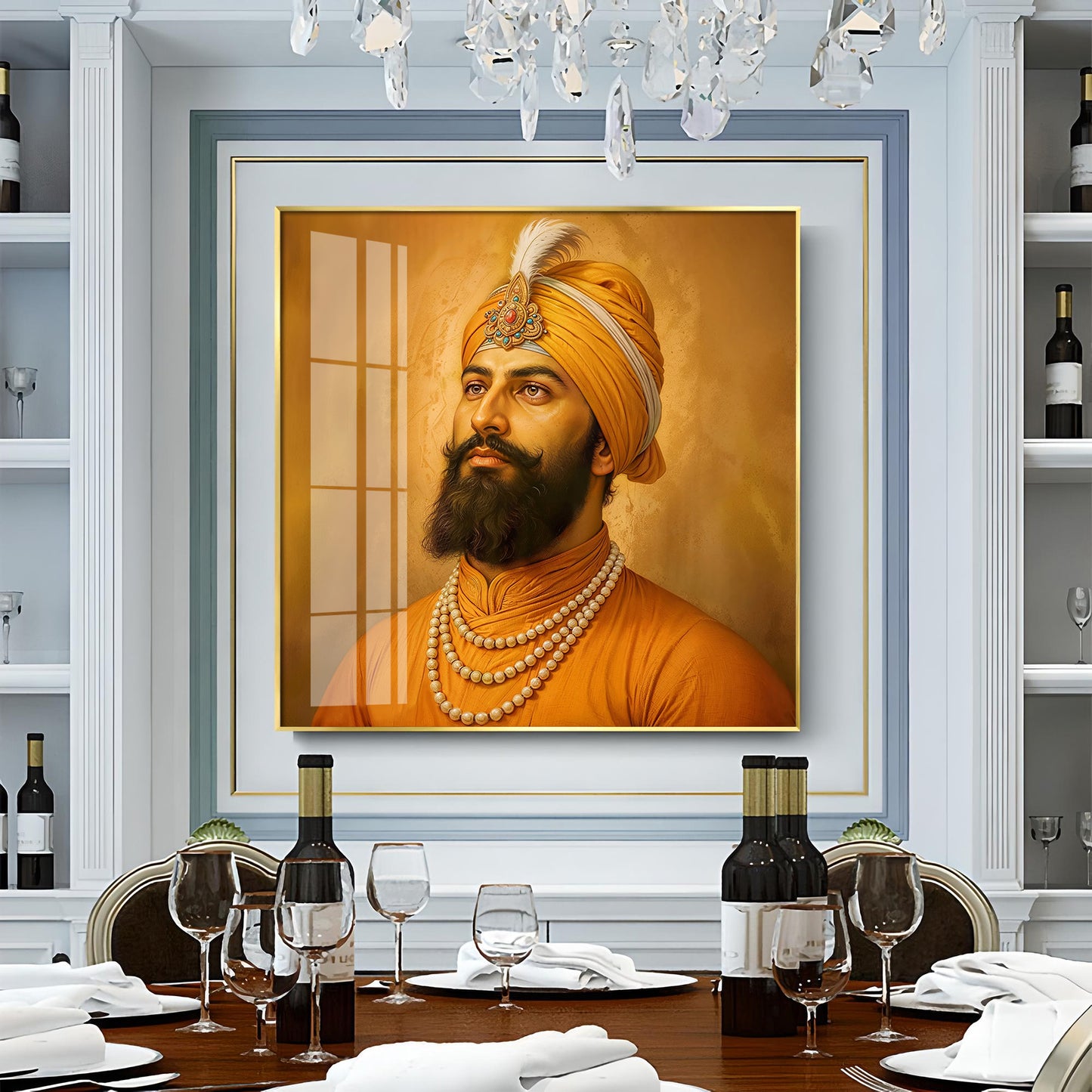 Dhan Dhan Guru Govind Ji Premium Acrylic Square Wall Art