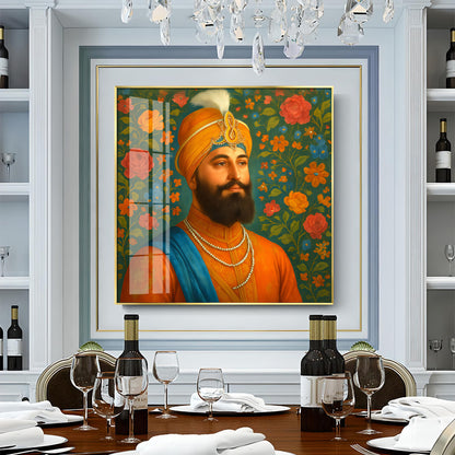 Shri Guru Gobind Singh Ji Premium Acrylic Square Wall Art