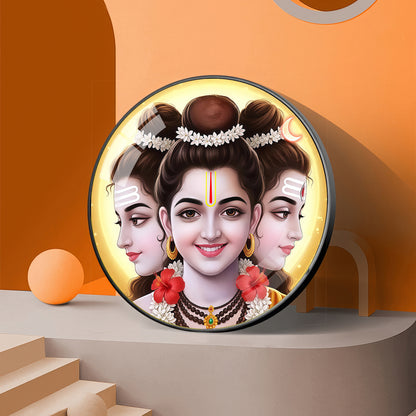 Gurudev Datt Premium Acrylic Round Wall Art