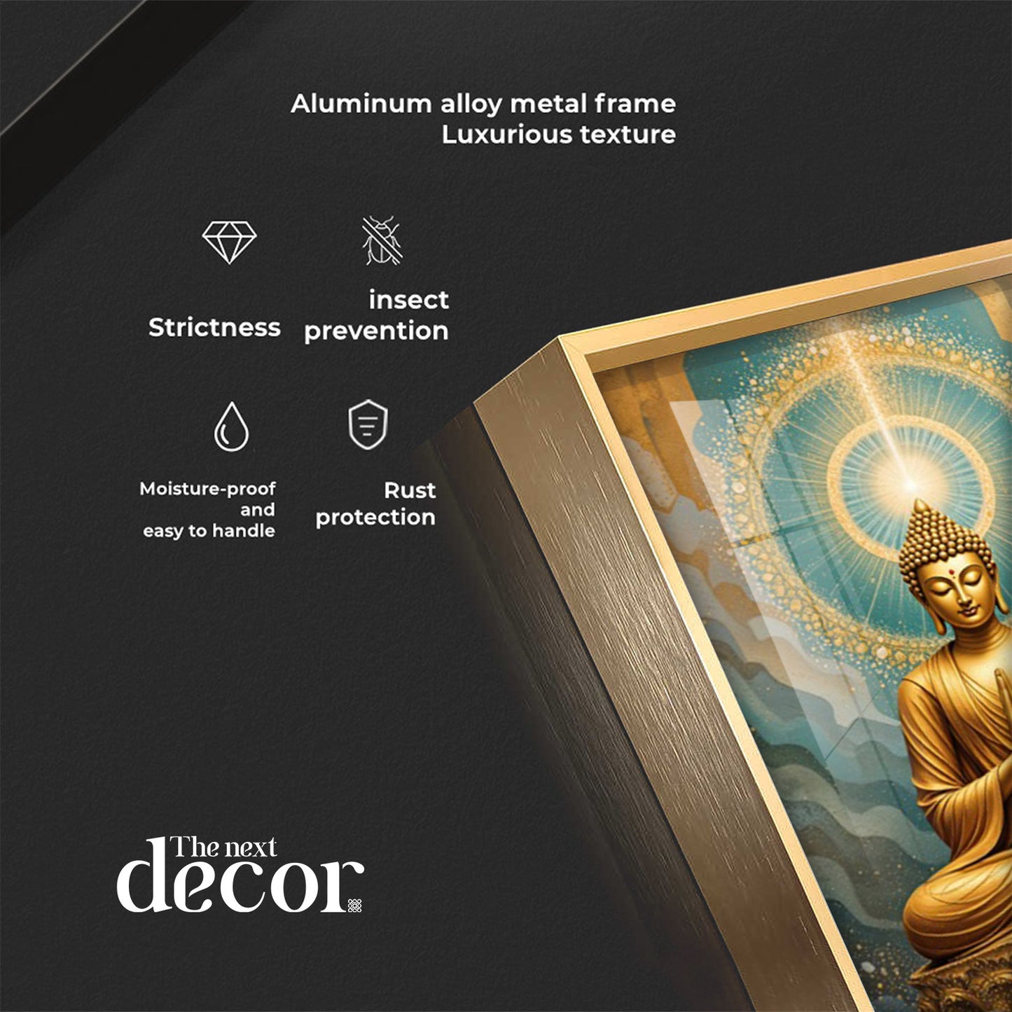 Buddha Bliss Premium Acrylic Vertical Wall Art