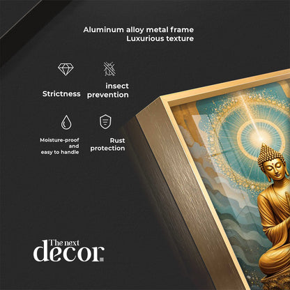 Buddha Bliss Premium Acrylic Vertical Wall Art