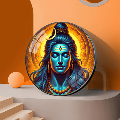 Supreme Soul Shiva Premium Acrylic Round Wall Art