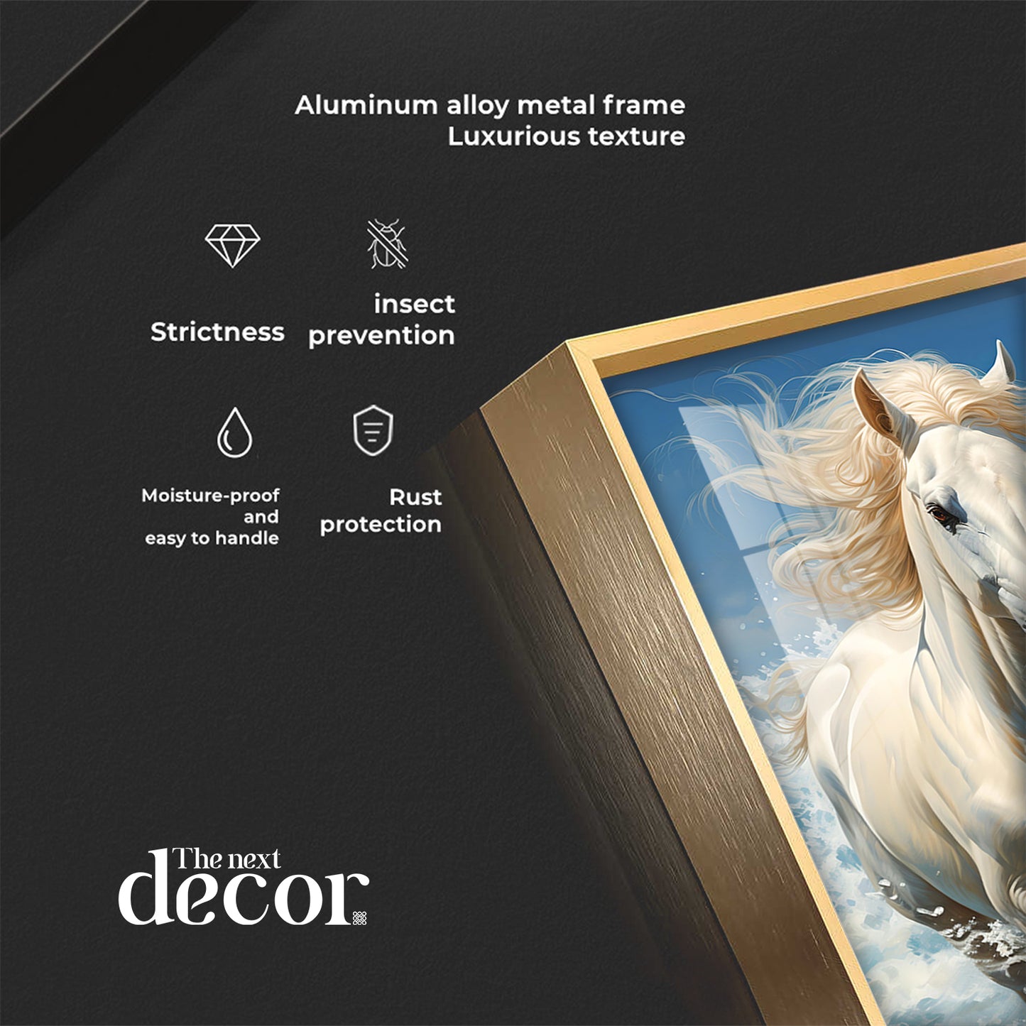 Charismatic Horse Premium Acrylic Vertical Wall Art