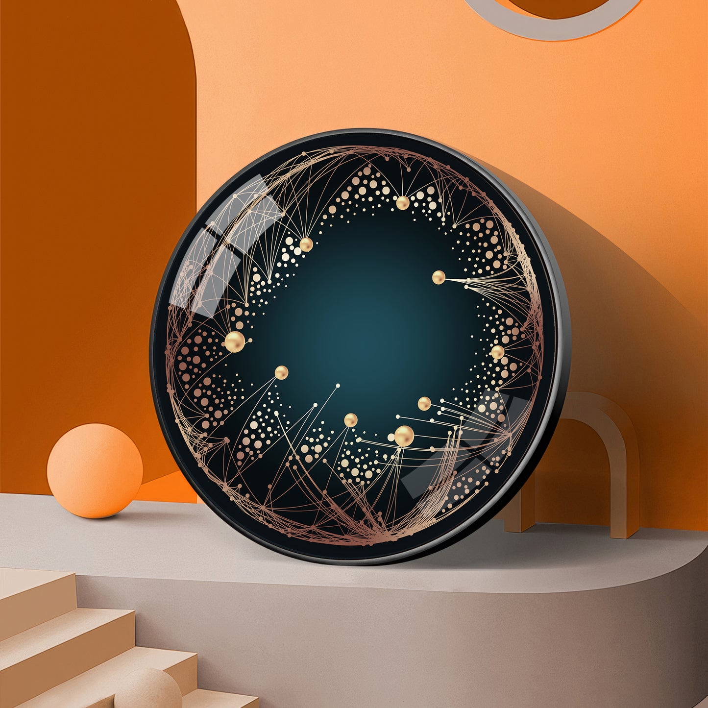 Astral Glow Premium Acrylic Round Wall Art