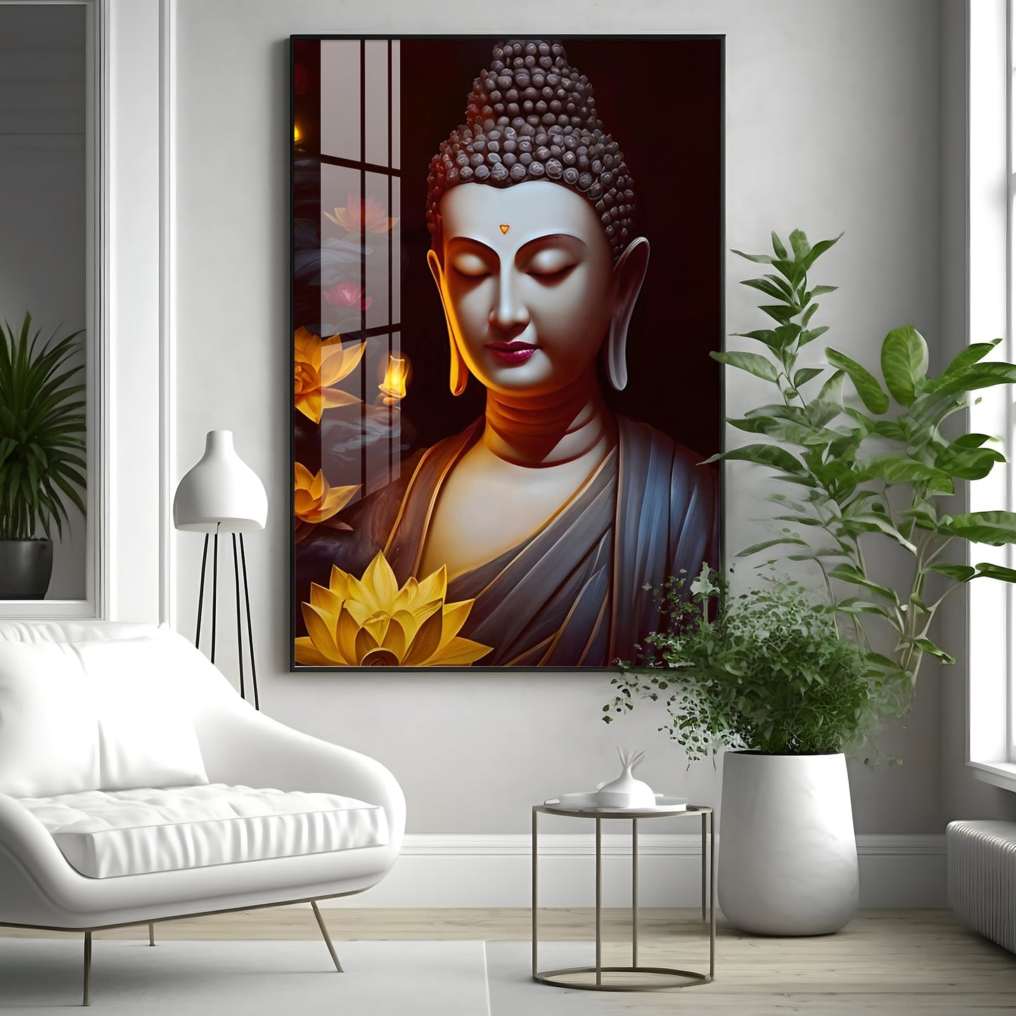 Perpetual Buddha Premium Acrylic Vertical Wall Art