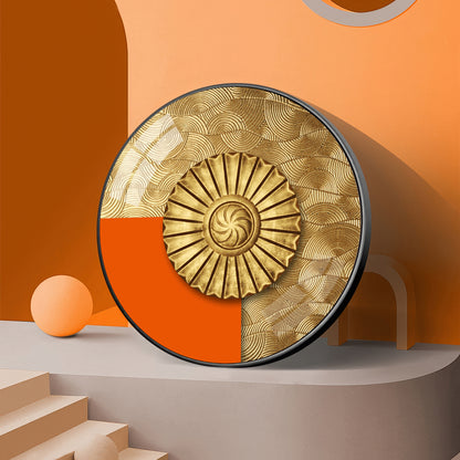 Luminous Dawn Premium Acrylic Round Wall Art