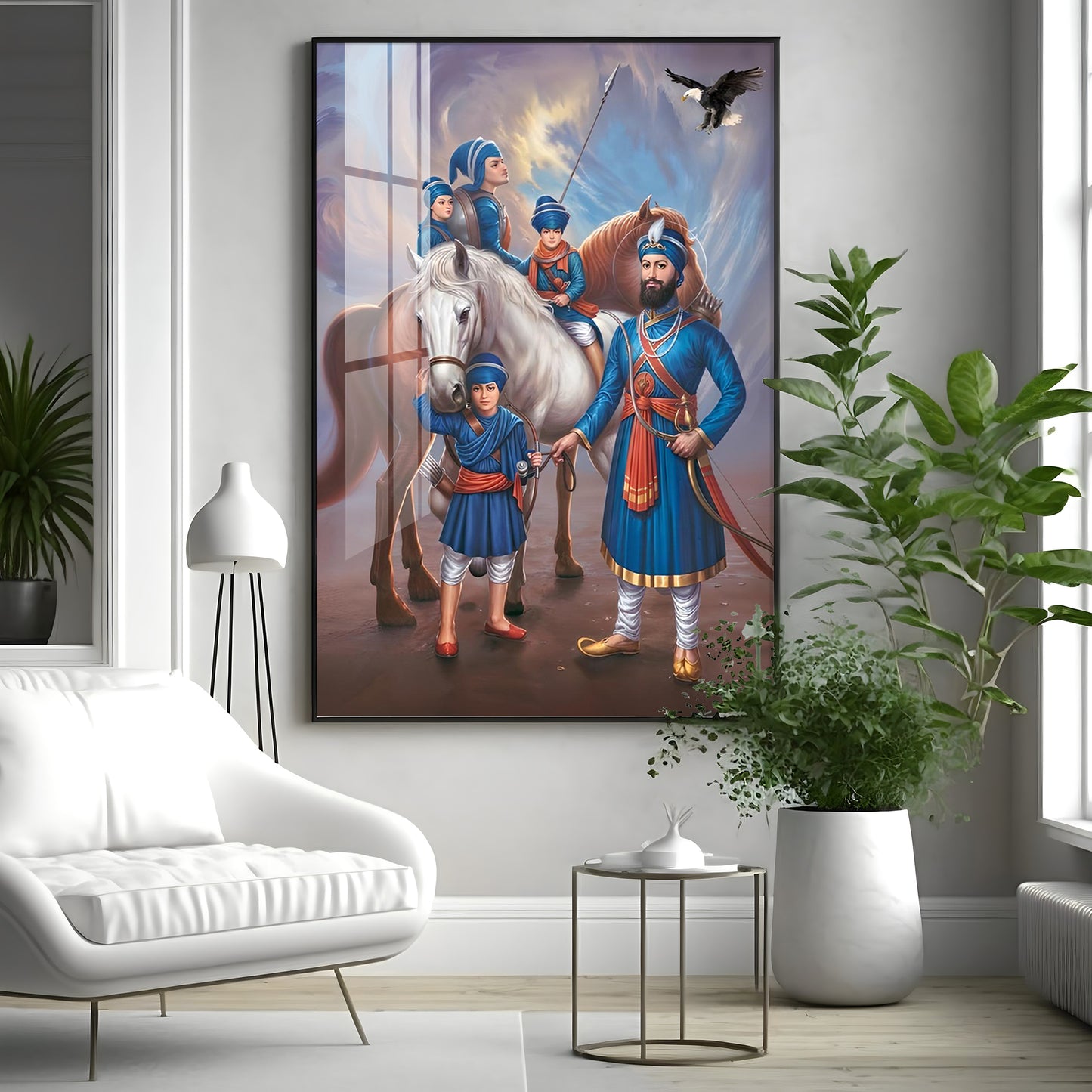 Sikh Warriors Premium Acrylic Vertical Wall Art