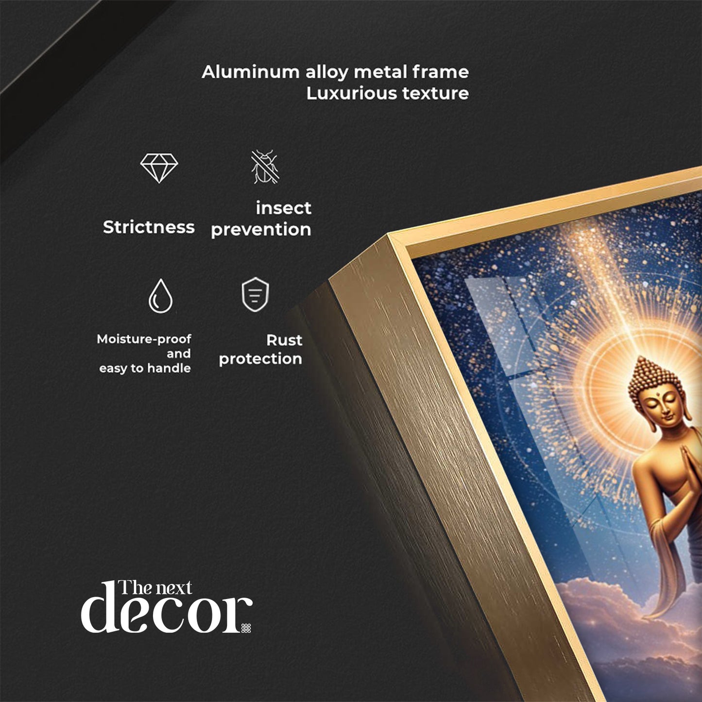 Gautama Buddha Premium Acrylic Vertical Wall Art