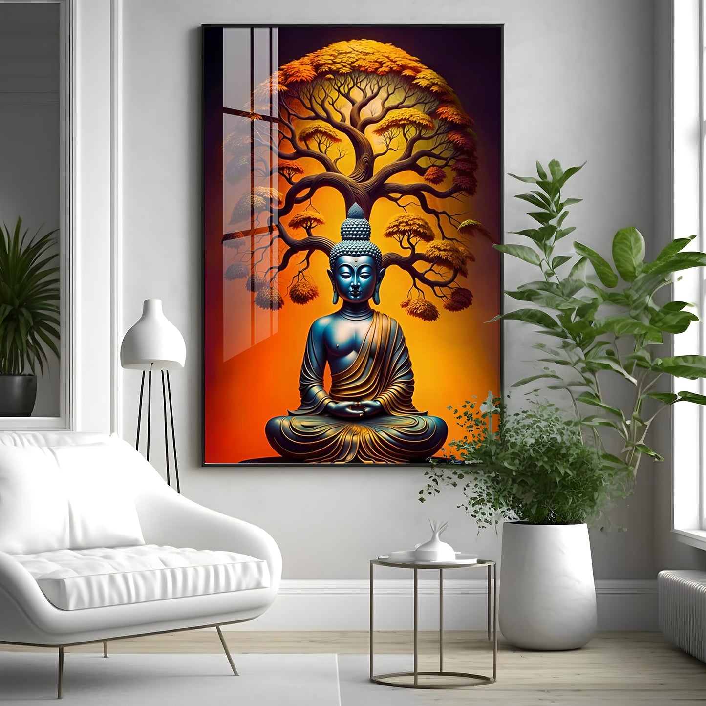 Enlighten Buddha Premium Acrylic Vertical Wall Art