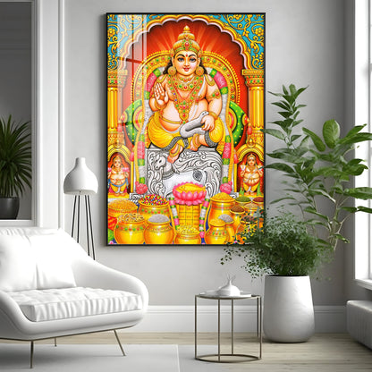 God Of Wealth And Treasurer Premium Acrylic Vertical Wall Art