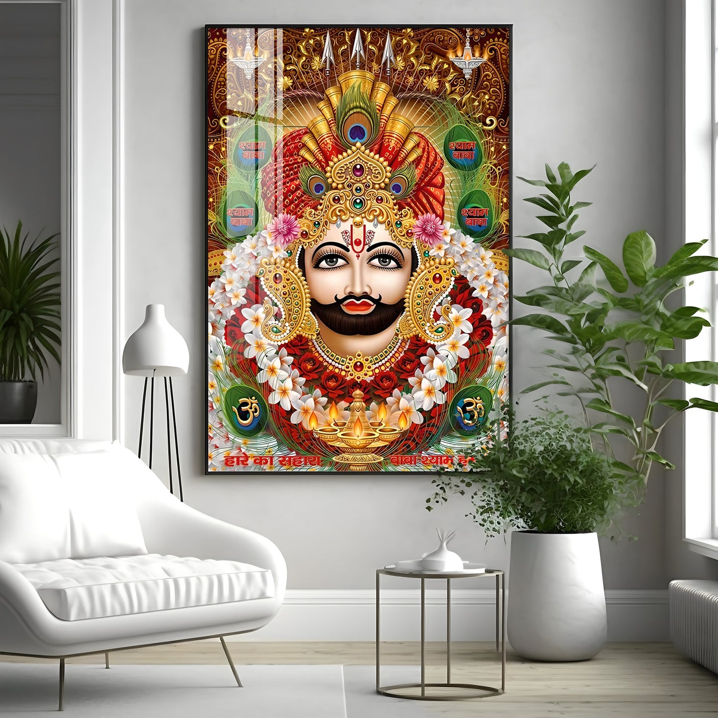 Baba Shyam Humara Premium Acrylic Vertical Wall Art