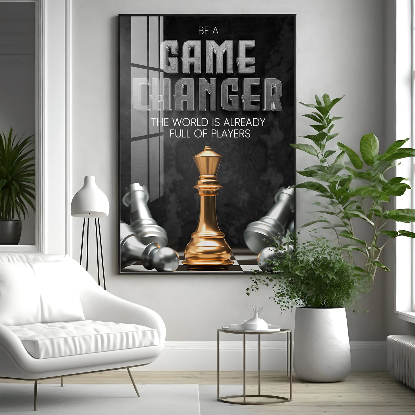 Game Changer Premium Acrylic Vertical Wall Art