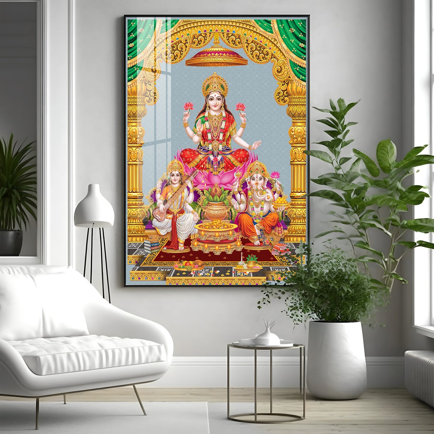 Sacred God And Goddess Premium Acrylic Vertical Wall Art