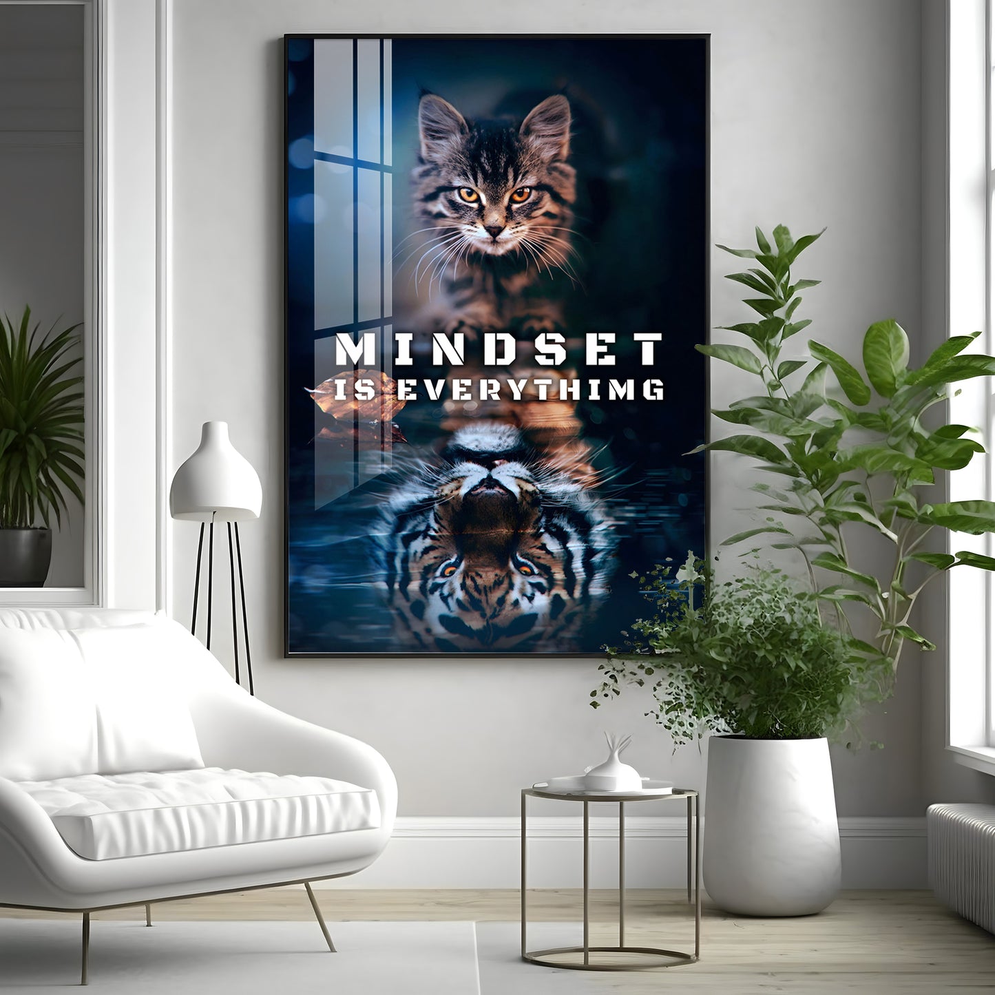 Mindset Is Everything Premium Acrylic Vertical Wall Art