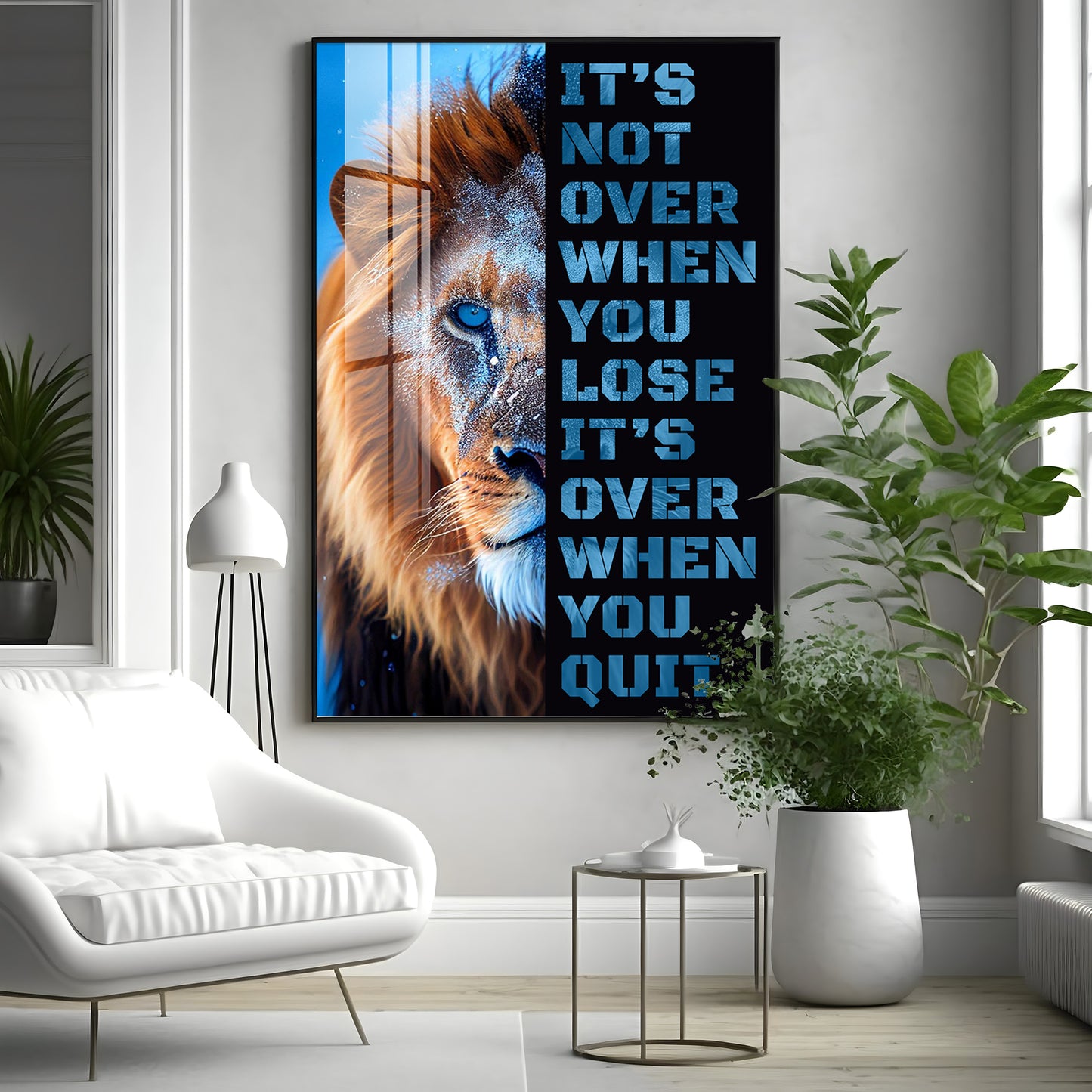 It's Not Over When You Lose Premium Acrylic Vertical Wall Art