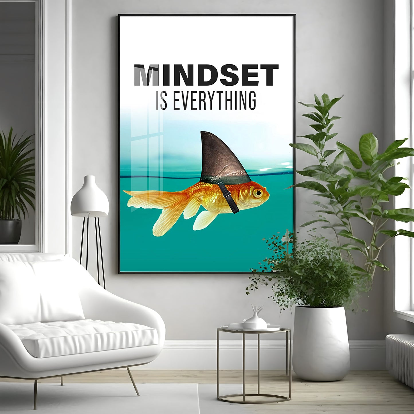 Mindset Is Everything Premium Acrylic Vertical Wall Art