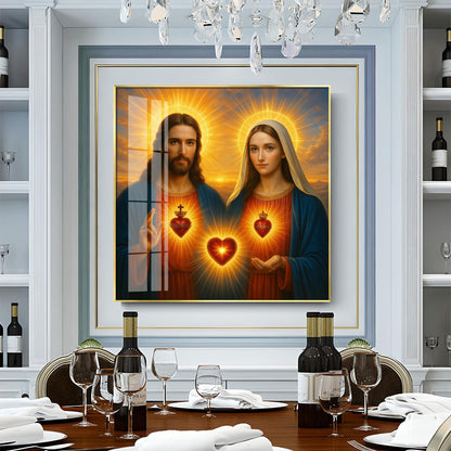 Most Sacred Heart of Jesus Premium Acrylic Square Wall Art