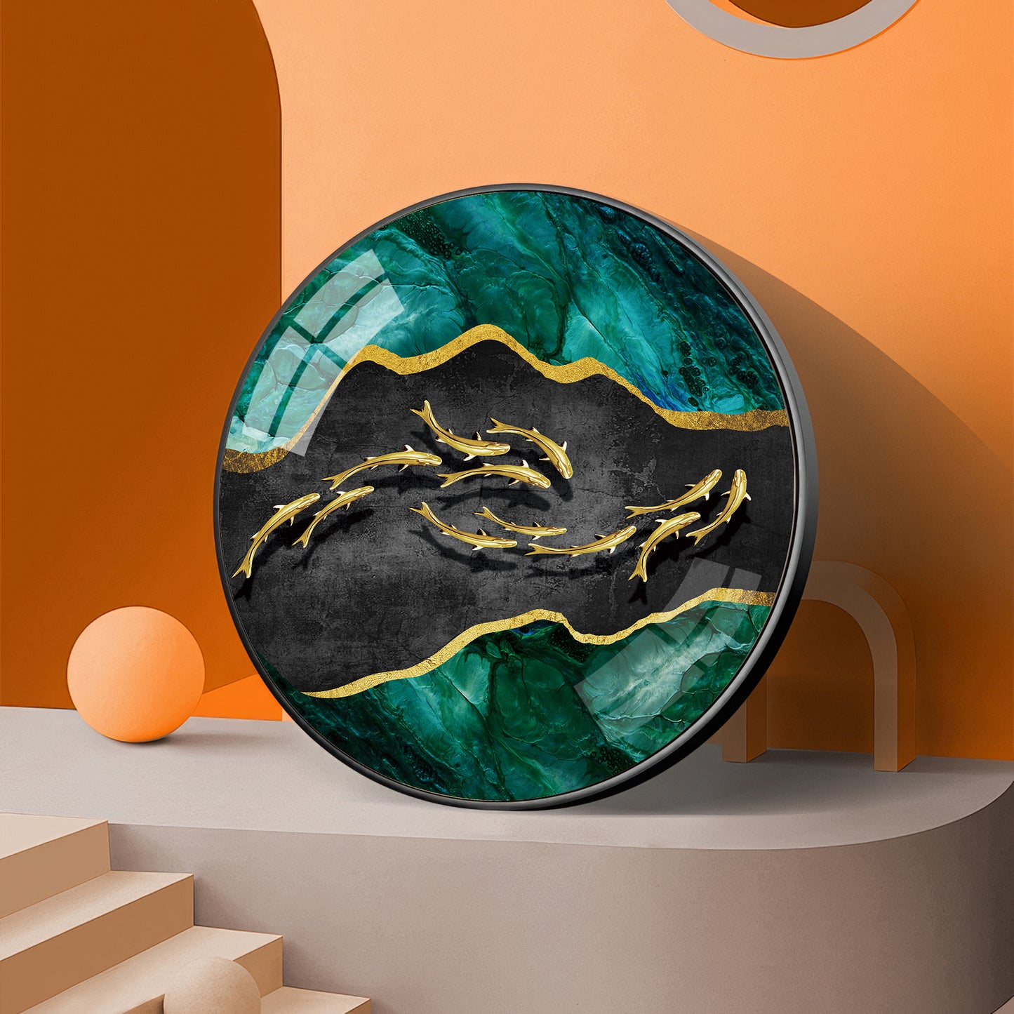 Regal Fish Premium Acrylic Round Wall Art