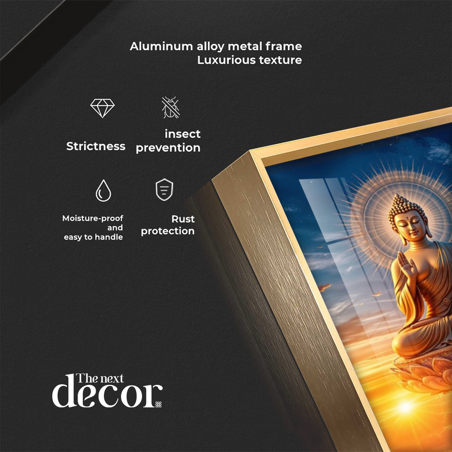 Buddha In The Clouds Premium Acrylic Vertical Wall Art