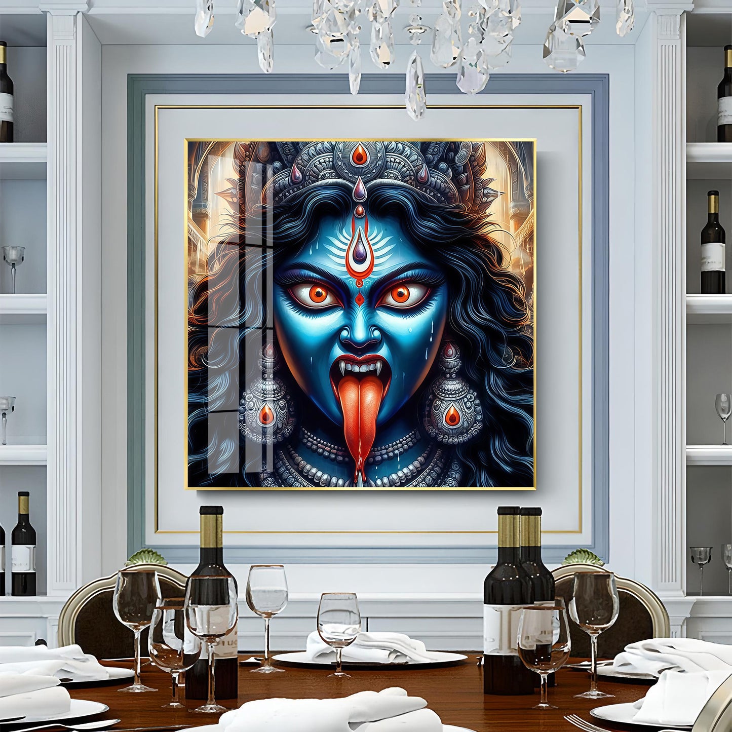 Goddess Kali Premium Acrylic Square Wall Art