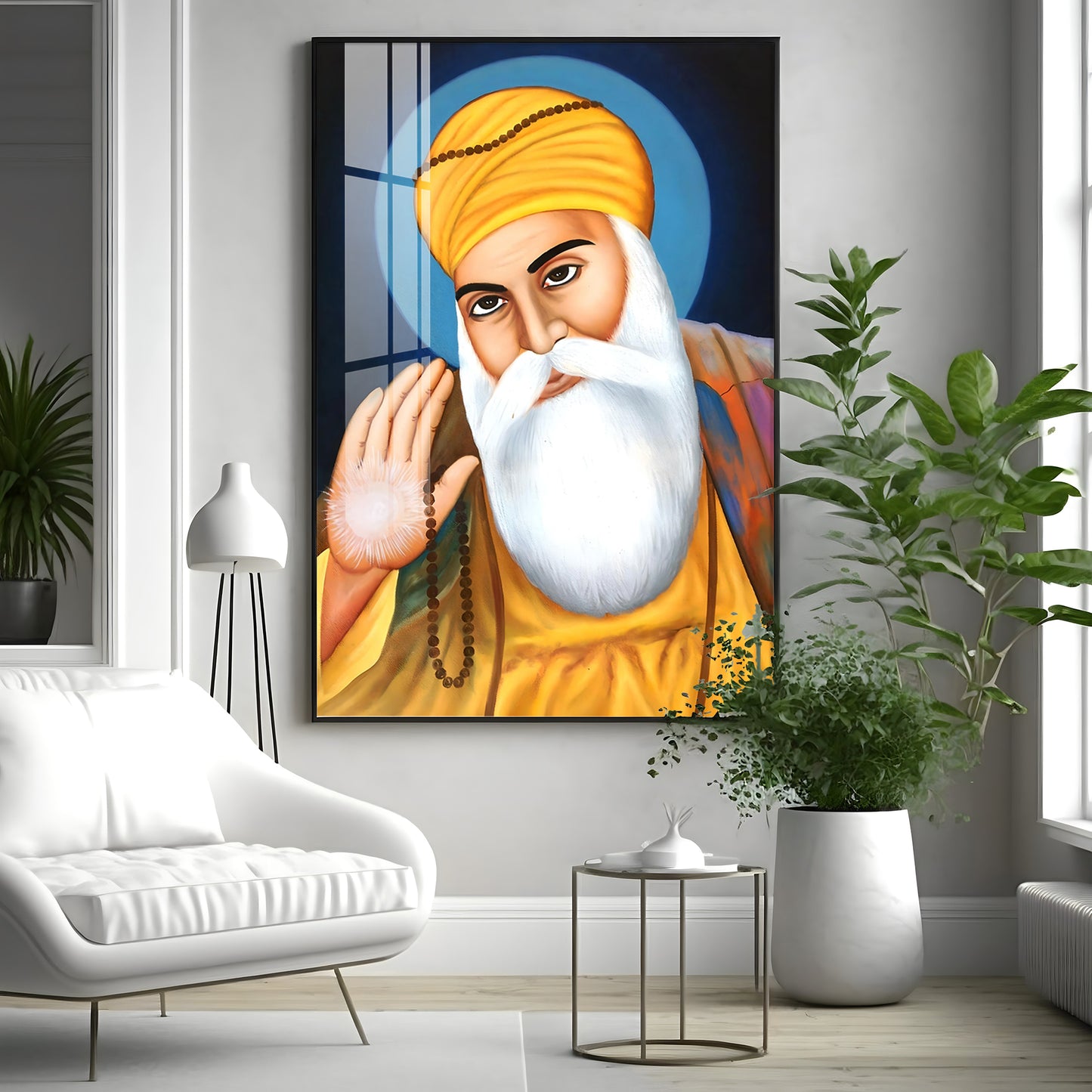 Wisdom Of Guru Nanak Ji Premium Vertical Acrylic Wall Art