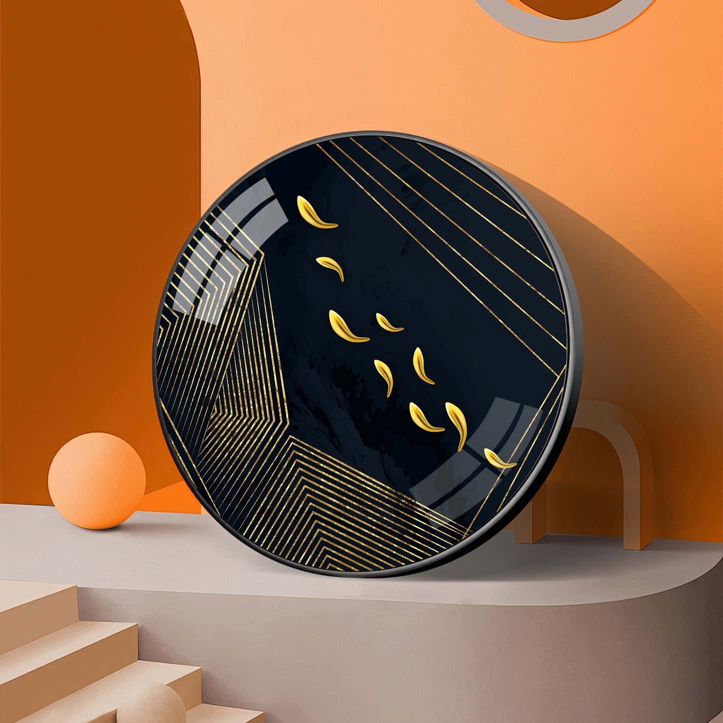 Golden Artwork Premium Acrylic Round Wall Art