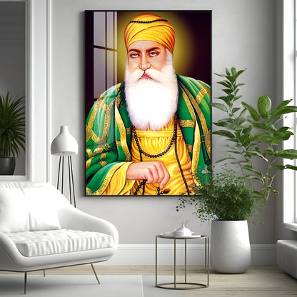 Guru Nanak Ji Premium Vertical Acrylic Wall Art