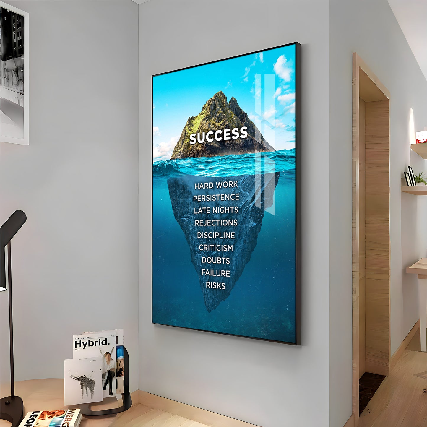 Success Premium Acrylic Vertical Wall Art