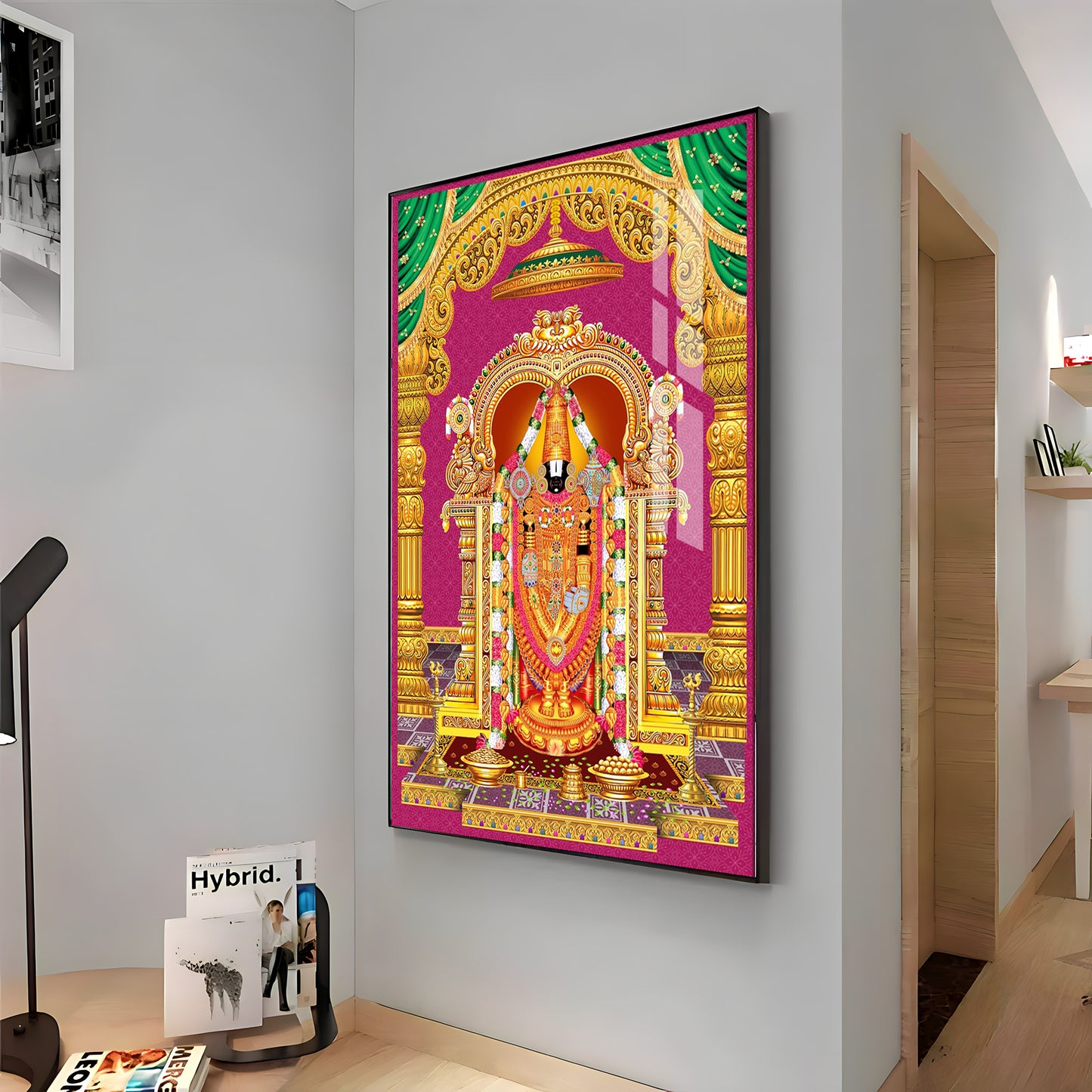 Sri Venkateswara Swamy Blessing Premium Acrylic Vertical Wall Art