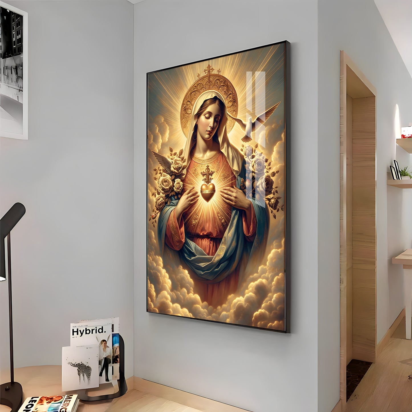 Angelic Harmony Premium Acrylic Vertical Wall Art