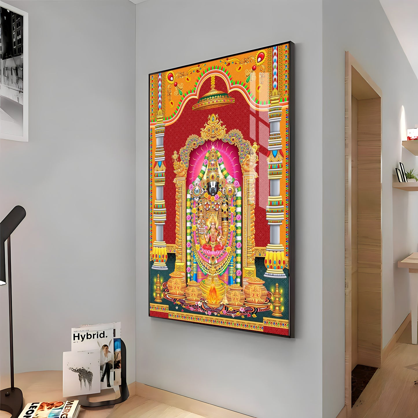 Narayana Blessing Premium Acrylic Vertical Wall Art