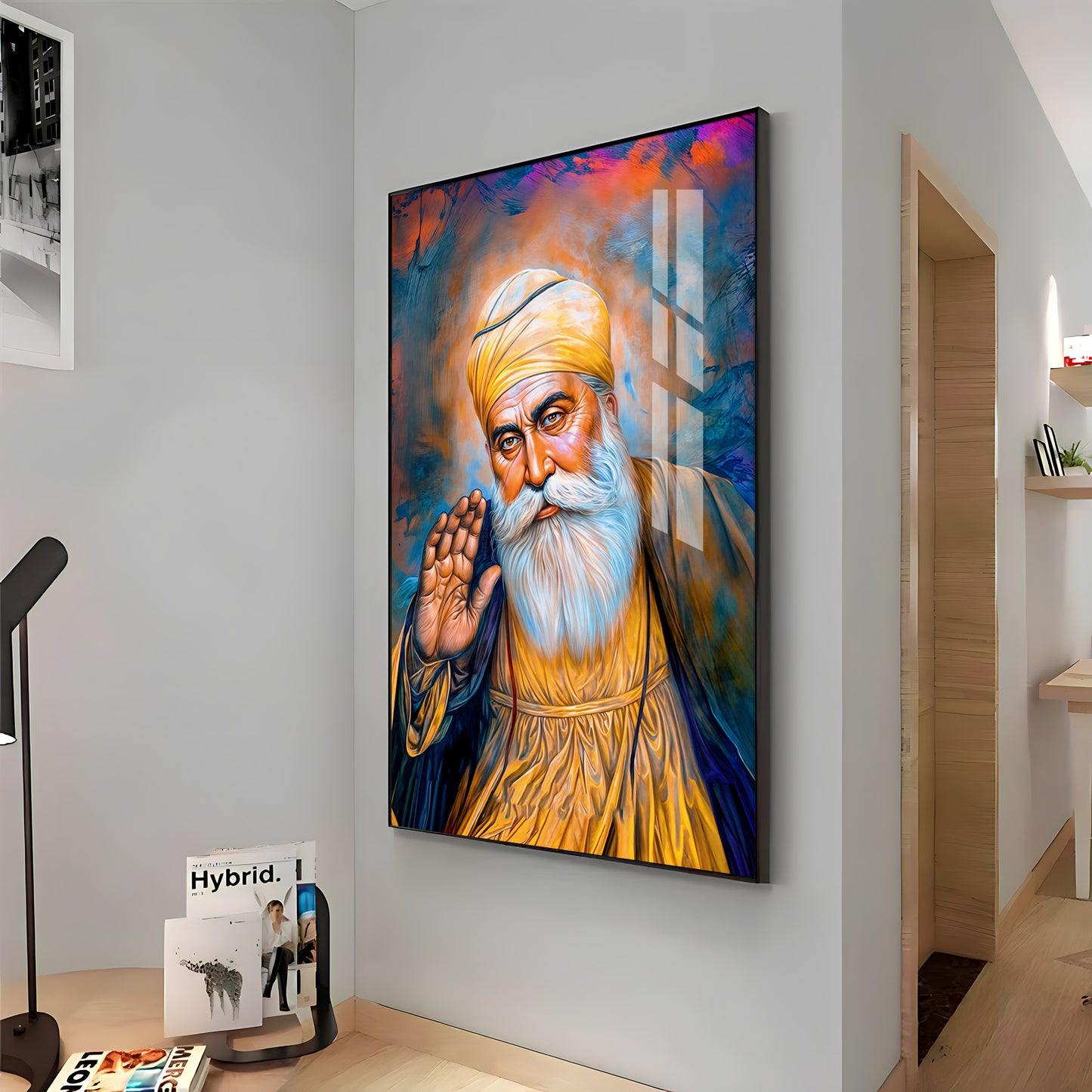 Divine Guru Ji Premium Vertical Acrylic Wall Art