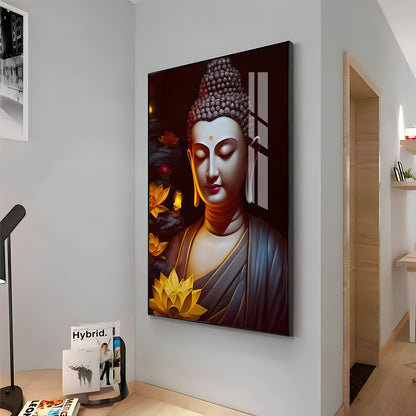 Perpetual Buddha Premium Acrylic Vertical Wall Art