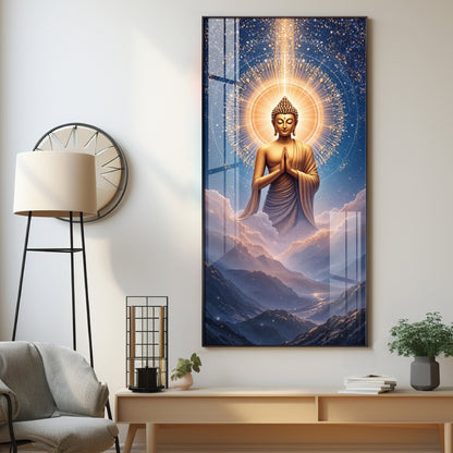 Gautama Buddha Premium Acrylic Vertical Wall Art