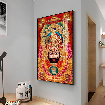 Shree Lakhdatar Premium Acrylic Vertical Wall Art