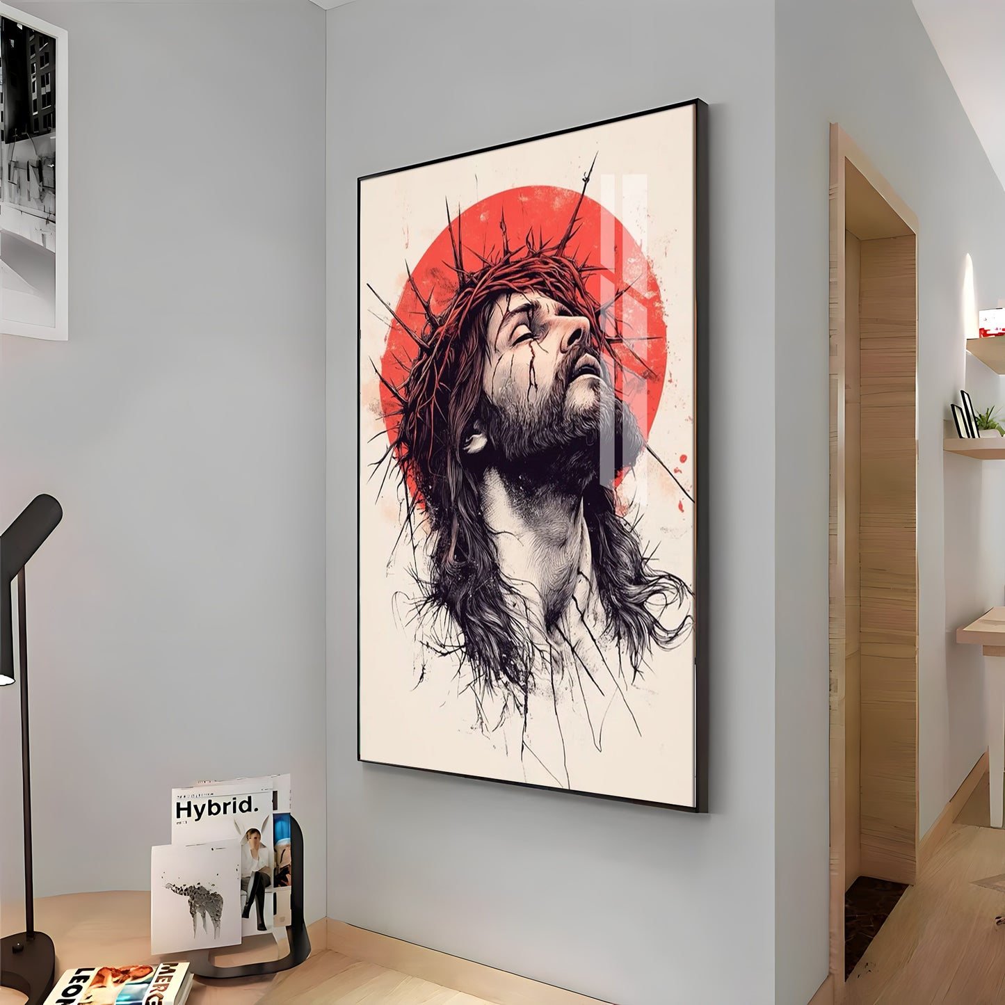 Jesus Christ Spiritual Reflection Premium Acrylic Wall Art