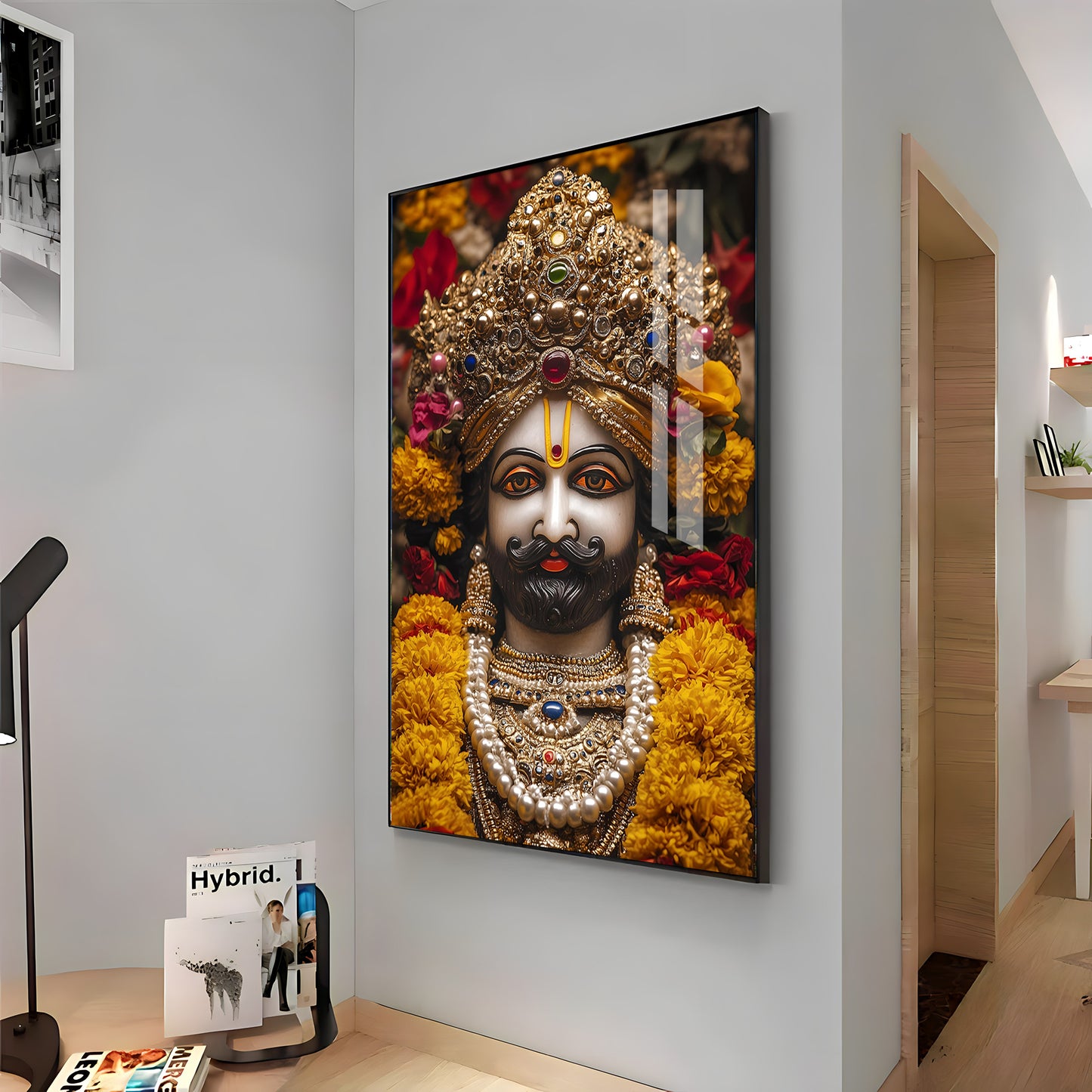 Shree Khatu Shyam Premium Vertical Acrylic Wall Art