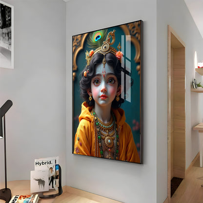 Krishna's Infinite Presence Premium Acrylic Wall Art