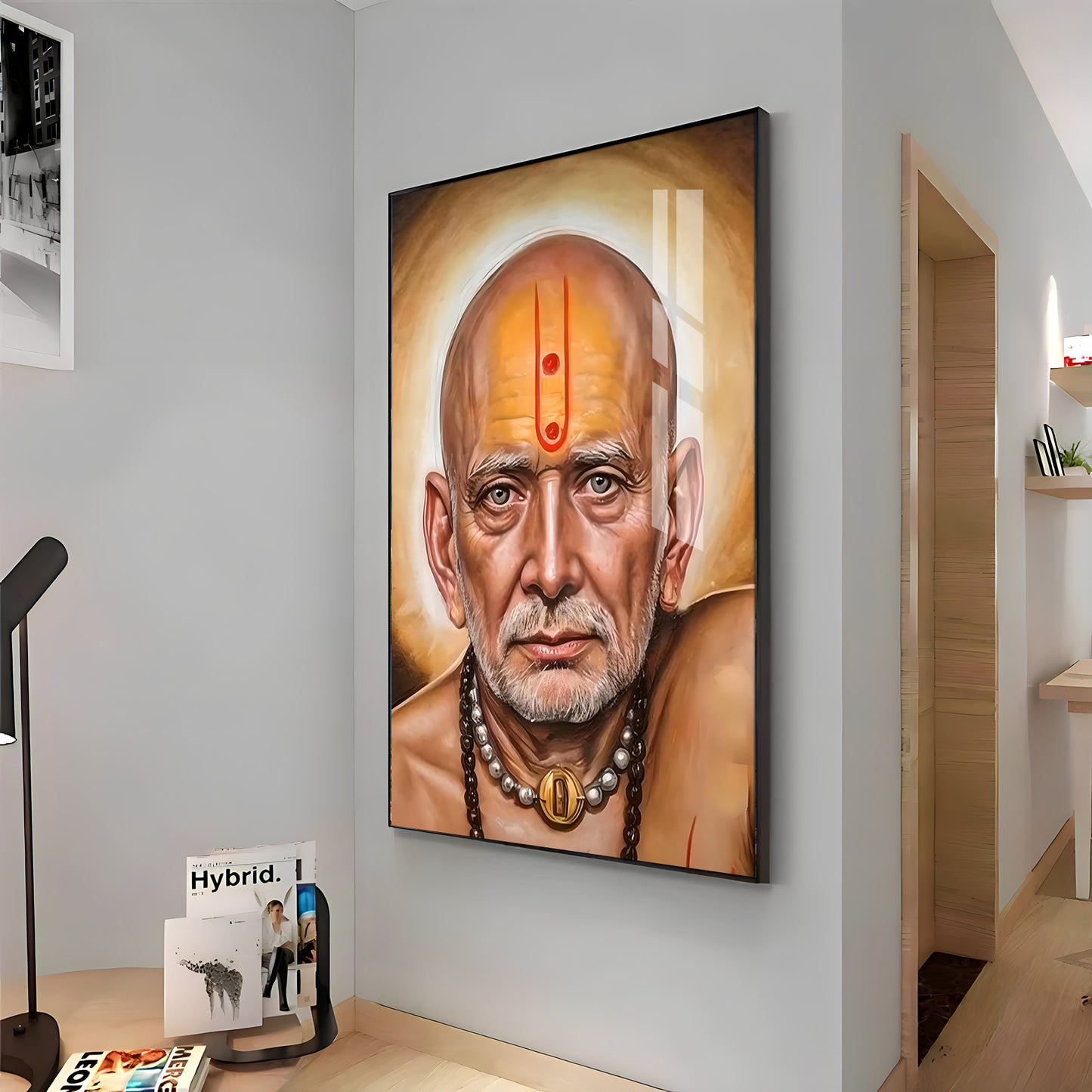 Serenity Shri Swami Samartha Premium Vertical Acrylic Wall Art