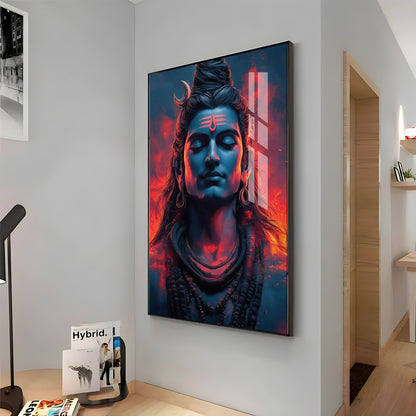 Eternal Essence Of Lord Shiva Premium Acrylic Wall Art