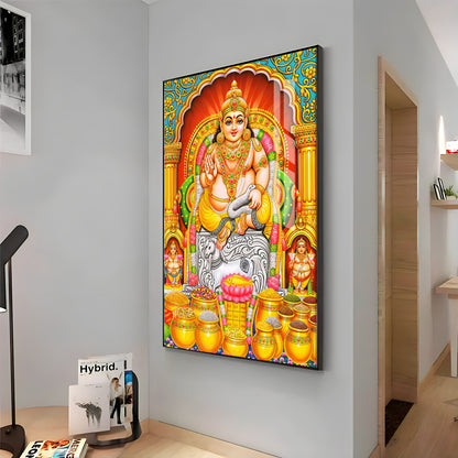 God Of Wealth And Treasurer Premium Acrylic Vertical Wall Art