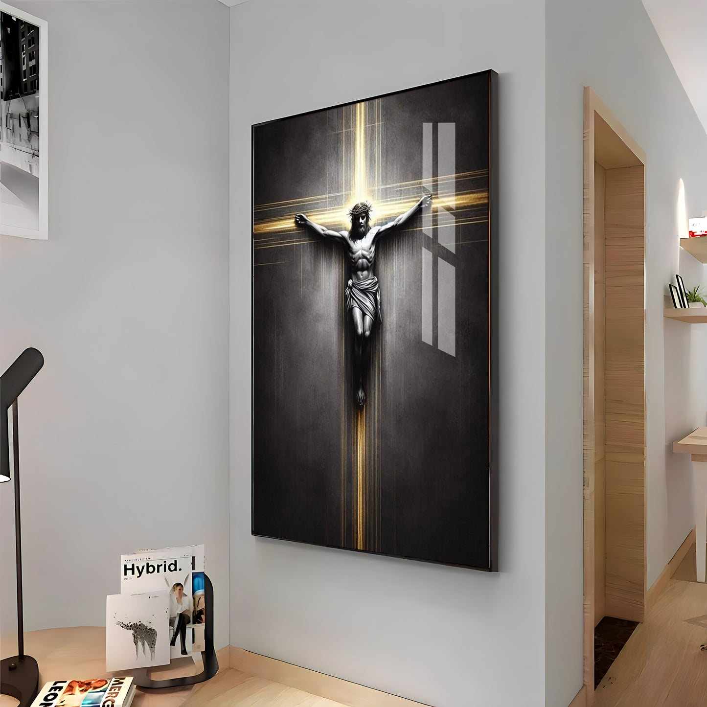 Sacred Crucifixion Premium Acrylic Wall Art