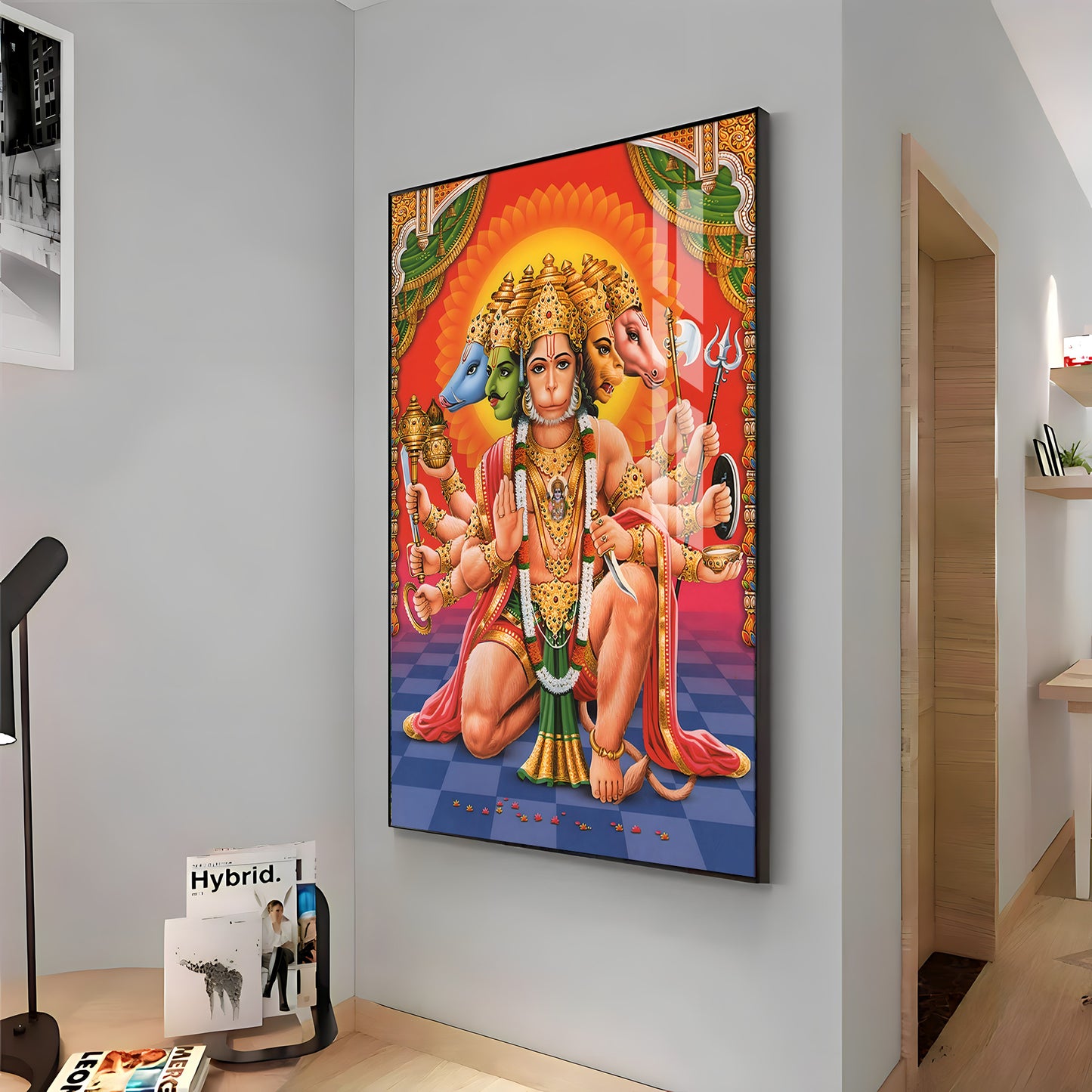 Hanuman Wisdom's Emissary Premium Vertical Acrylic Wall Art