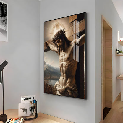 Divine Sacrifice Of Jesus Premium Acrylic Wall Art