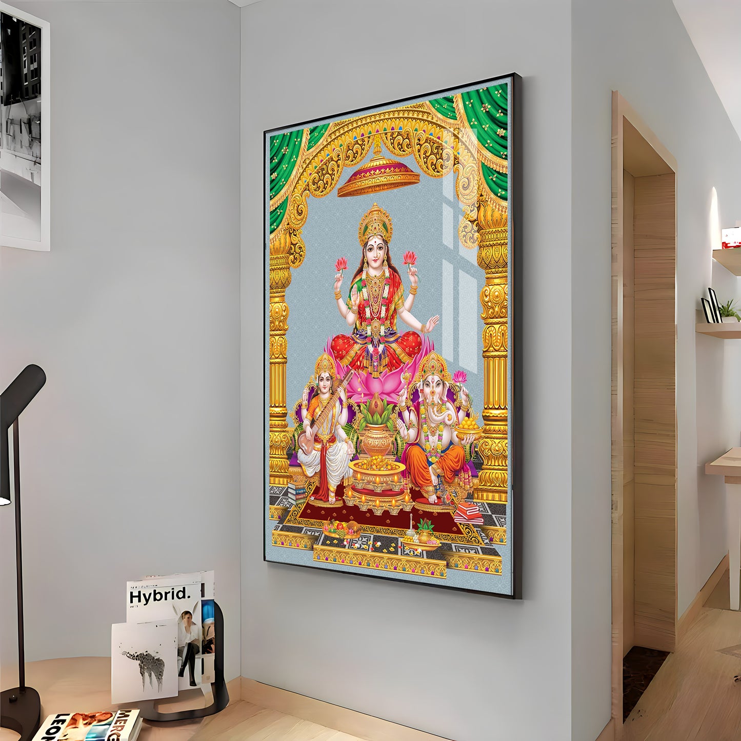 Sacred God And Goddess Premium Acrylic Vertical Wall Art