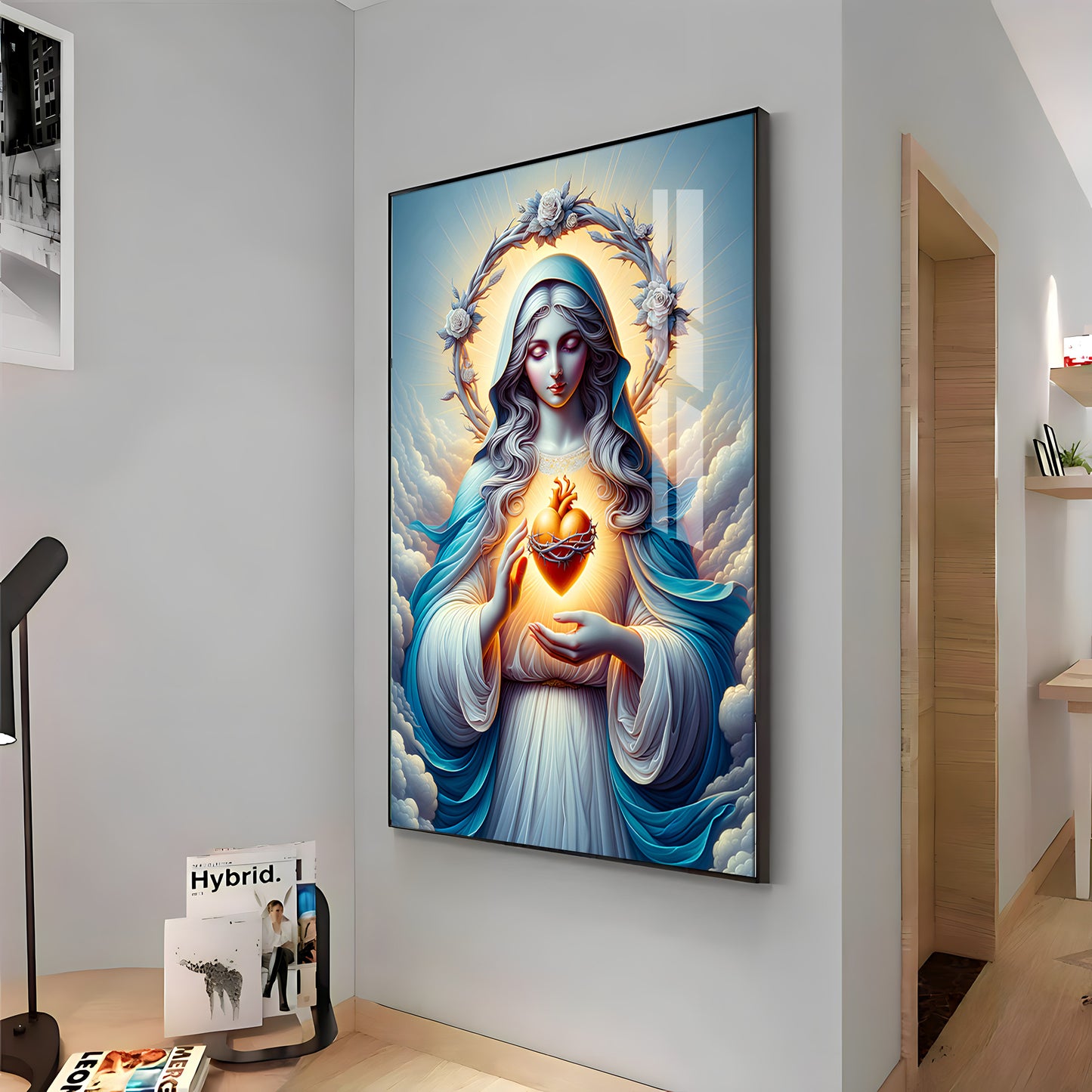 Divine Maternal Love Premium Acrylic Vertical Wall Art