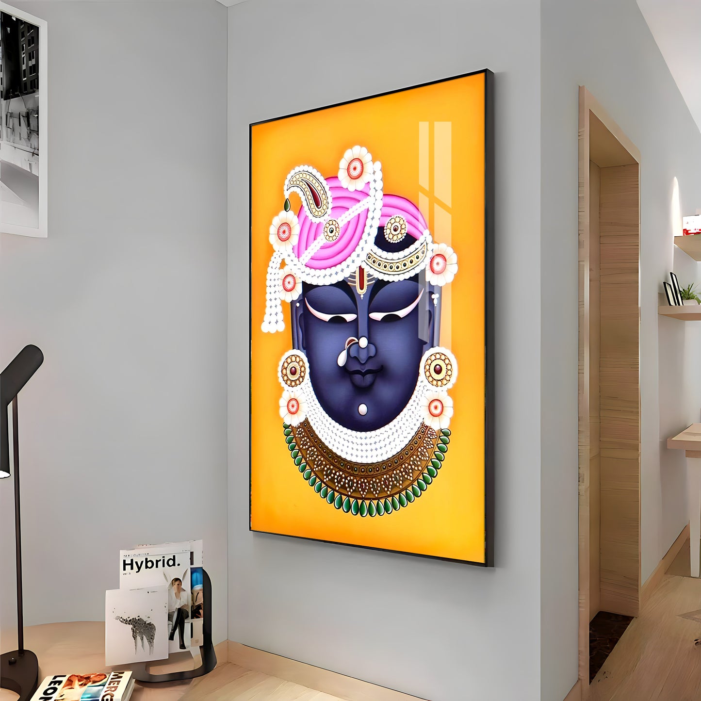 Lord Shreenathji Premium Vertical Acrylic Wall Art