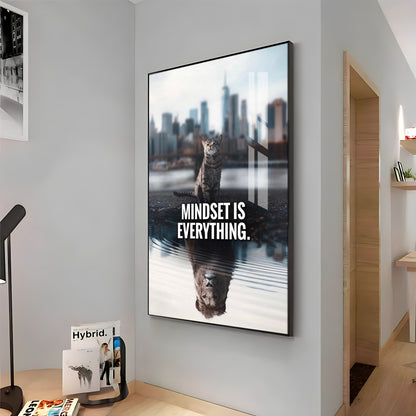 Mindset Is Everything Premium Acrylic Vertical Wall Art